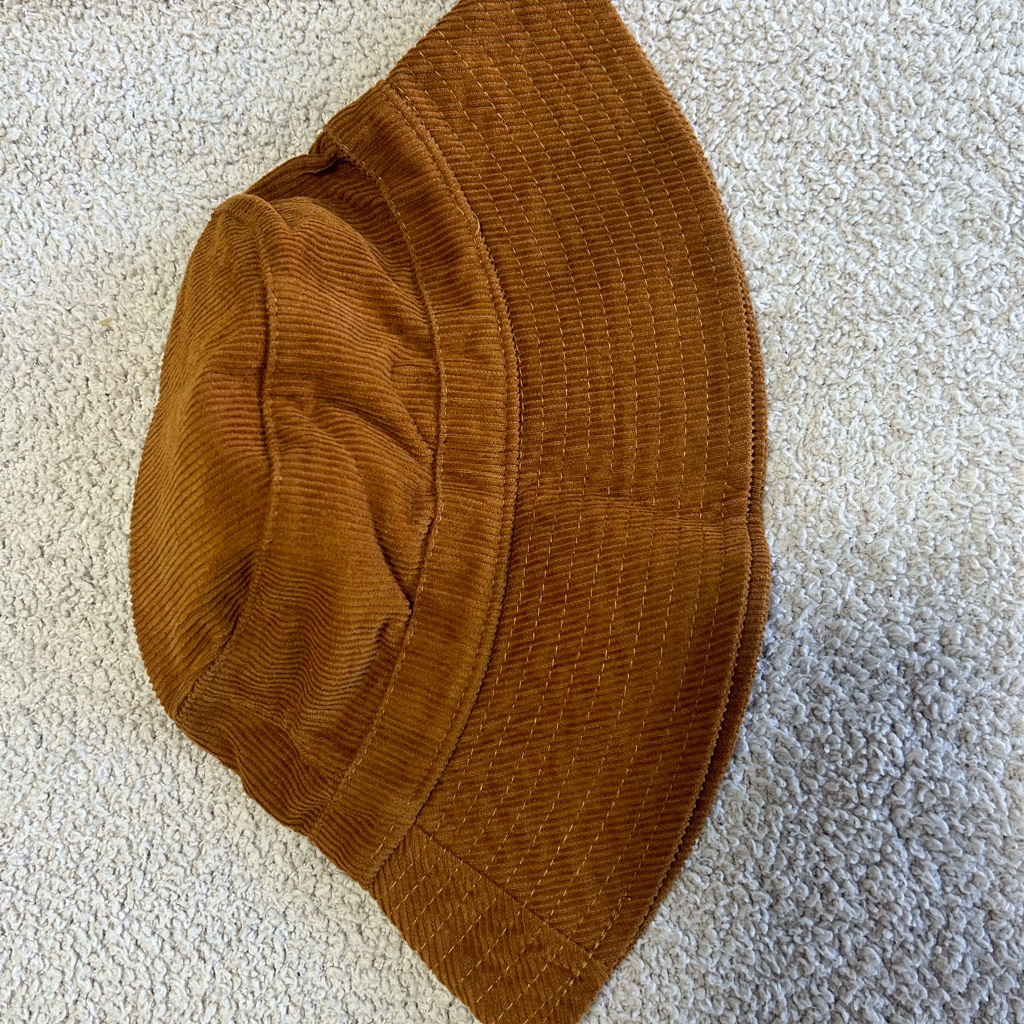 Corduroy Bucket Hat In Rust